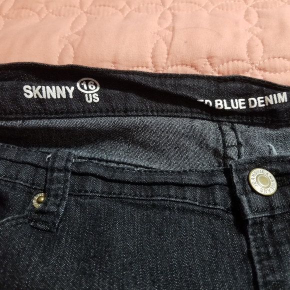 Black jeans zip on legs size 16 - Picture 6 of 7